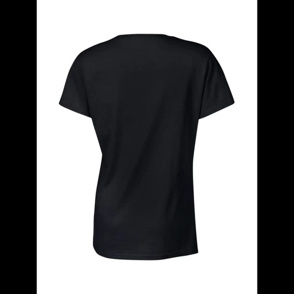 Heart Gradient Print T-Shirt Crew Neck Short Sleeve Black XL - Picture 2 of 3